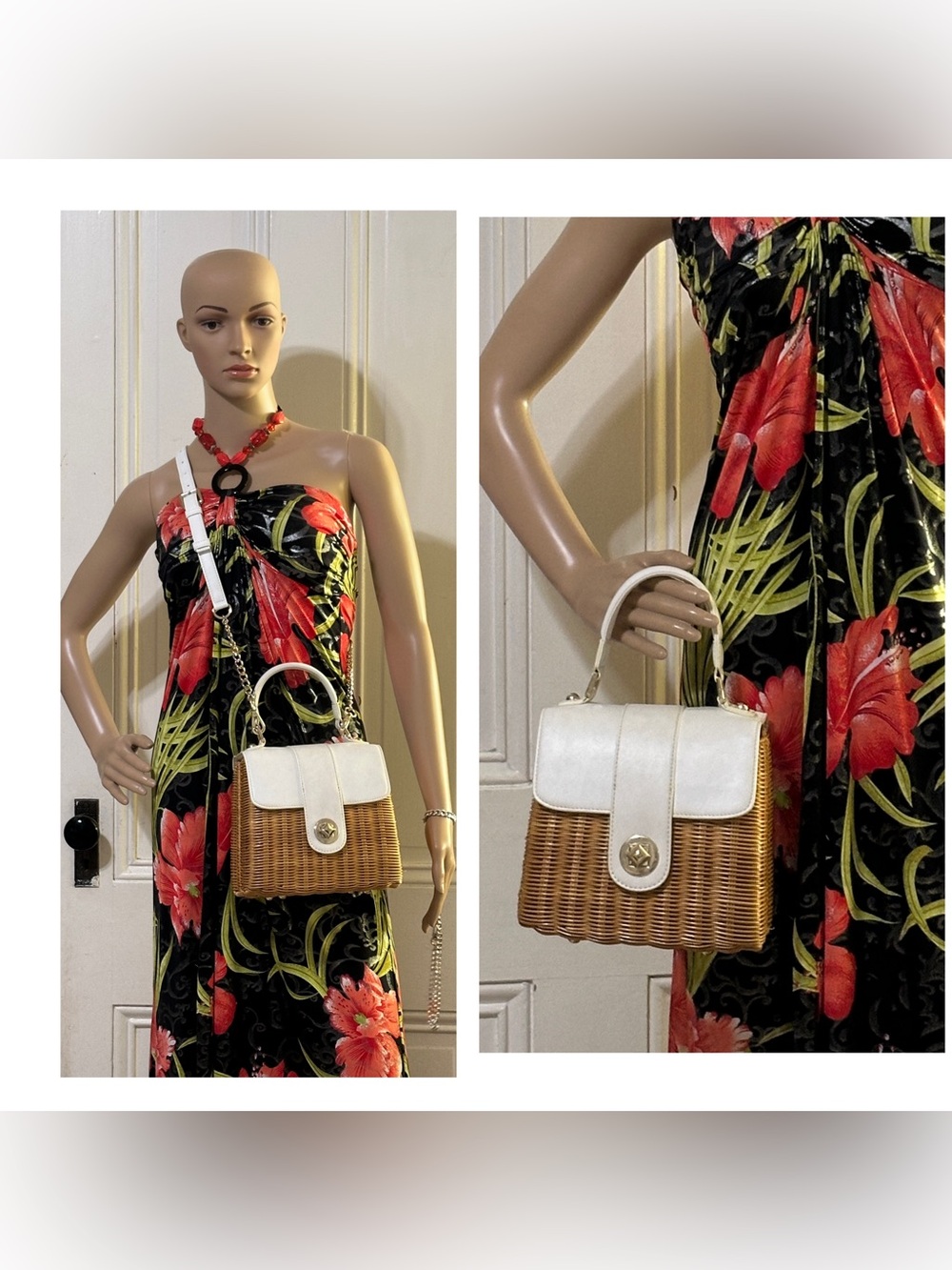 Diana Woven Top-Handle/Shoulder Bag - Picture 15 of 15